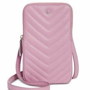 Kate Spade Amelia Phone Crossbody - Sweet Pea Pink Purple Lambskin Leather